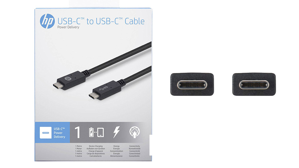 دیزاین و طراحی کابل USB Type C اچ پی مدل HP BLK 2UX17AA طول 1 متر