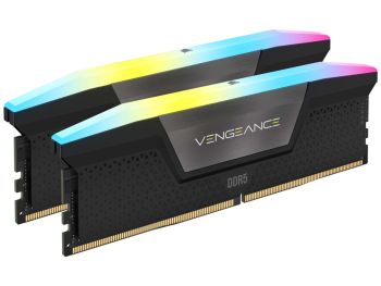 قیمت خرید رم دسکتاپ DDR5 کورسیر 5200MHz مدل CORSAIR VENGEANCE RGB Black ظرفیت 2×24 گیگابایت