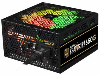 خرید اینترنتی پاور کامپیوتر 650 وات گیم دیاس مدل GAMDIAS Kratos P1-650G RGB 80+ GOLD