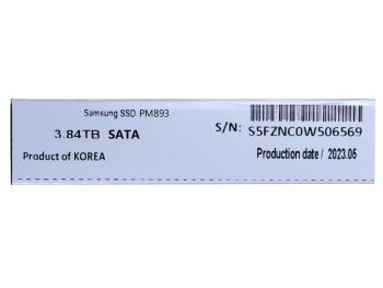 خرید آنلاین اس اس دی سرور 3 SATA سامسونگ Samsung PM893 ظرفیت 3.84 ترابایت از فروشگاه شاپ ام آی تی 