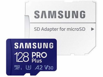 فروش اینترنتی کارت حافظه MicroSDXC سامسونگ مدل Samsung PRO Plus UHS-I U3 A2 V30 ظرفیت 128 گیگابایت با گارانتی m.i.t group