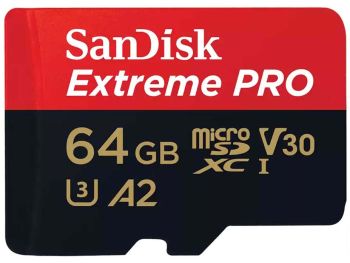 خرید اینترنتی کارت حافظه MicroSDXC سن دیسک مدل SanDisk Extreme PRO microSDXC UHS-I U3 A2 V30 ظرفیت 64 گیگابایت از فروشگاه شاپ ام آی تی